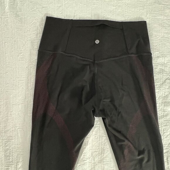 EXCELLENT Lululemon Mapped Out High-Rise Tight 28" Black Marvel Yoga Leggings 12 - Picture 7 of 10